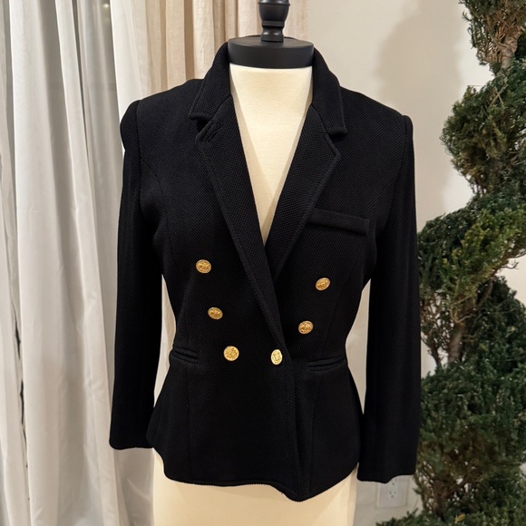 Smythe Jackets & Blazers - Smythe Double-Breasted Black Blazer with Gold Buttons - Size 10
